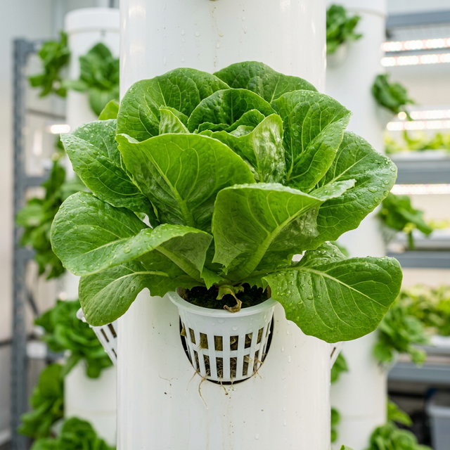 Hidroponik Taze Marul Hasadı