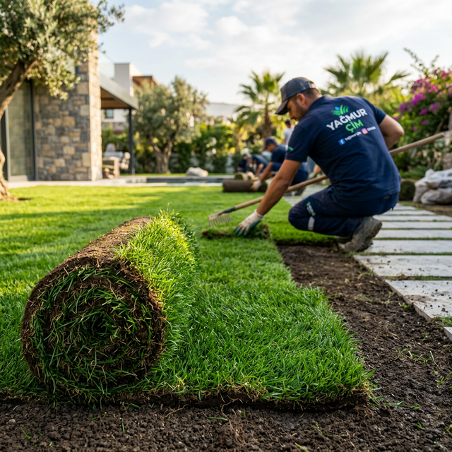 Hazır Rulo Çim & Sulama